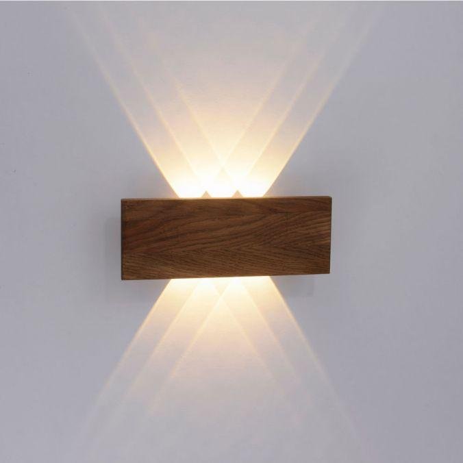 PN 9478-79 PALMA LED nástěnné svítidlo, dřevo, 1-ramenné, IP20, teplá bílá, 3000K 3000K - PAUL NEUHAUS (obrázek 4)