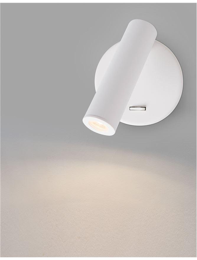 NV 8140521 Bodové svítidlo LAREDO bílý hliník LED 3W 3200K vypínač na těle - NOVA LUCE (obrázek 3)