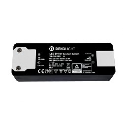 Obrázek pro produkt Deko-Light LED-napájení BASIC, CC, V8-30-700mA/30W konstantní proud 700 mA IP20 40-80V DC 14,70-30,00 W - DEKOLIGHT