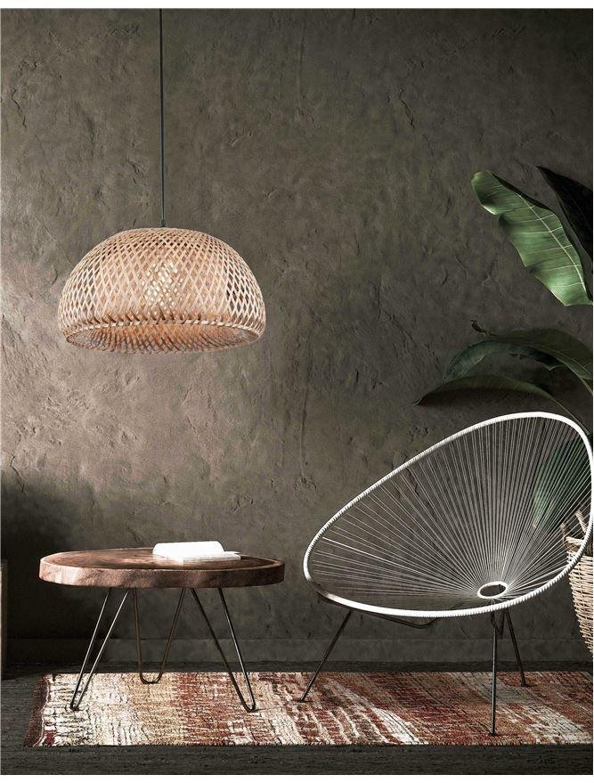 NV 9142498 Závěsné svítidlo SCARLET bambus černý PVC kabel E27 1x12W 230V IP20 bez žárovky - NOVA LUCE