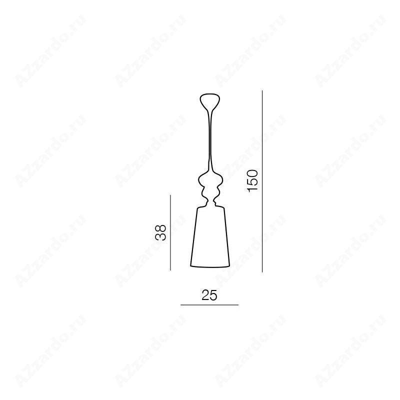 AZZ AZ0307 Baroco 1 pendant (silver) - AZZARDO (obrázek 4)