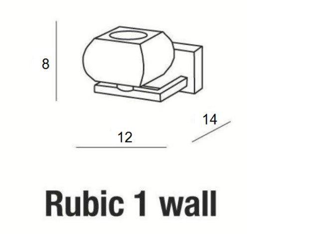 AZZ AZ0488 Nástěnné svítidlo Rubic 1 wall - AZZARDO (obrázek 4)
