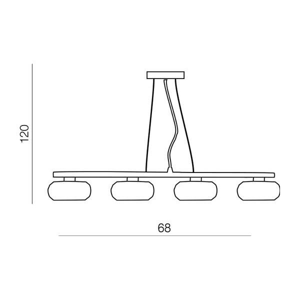 AZZ AZ0493 Rubic 4 pendant - AZZARDO (obrázek 7)