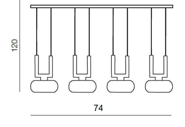AZZ AZ0494 Závěsné svítidlo Rubic 4 A pendant,IP20 - AZZARDO (obrázek 10)