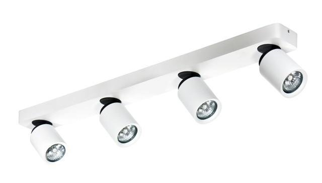 AZZ AZ0665 Stropní a nástěnné bodové svítidlo Azzardo Tomi 4 PR white/grey AZ0665 GU10 4x50W IP20 70cm bílo-šedé - AZZARDO