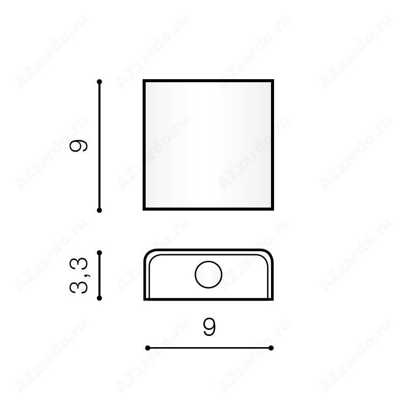 AZZ AZ0764 Ginno 1 (aluminium) - AZZARDO (obrázek 4)