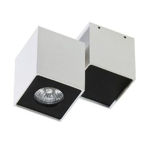 AZZ AZ0791 Stropní bodové přisazené svítidlo Azzardo Flavio white/black AZ0791 GU10 1x50W IP20 14,5cm bílo-černé - AZZARDO