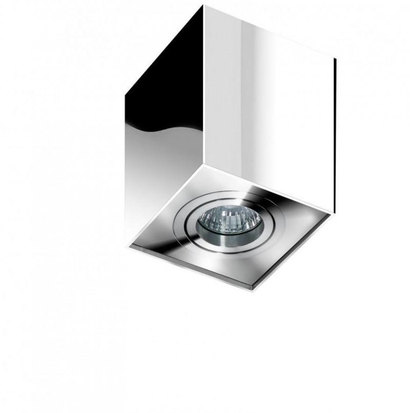 AZZ AZ0873 Stropní bodové přisazené svítidlo Azzardo Eloy 1 chrome AZ0873 GU10 1x50W IP20 9,5cm hranaté chromové - AZZARDO