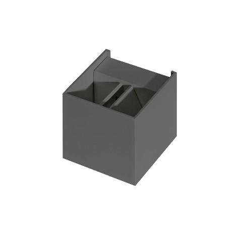 AZZ AZ0957 LED Venkovní nástěnné svítidlo Azzardo Gambino 1 dark grey AZ0957 6W 480lm 3000K IP44 10cm tmavě šedé - AZZARDO