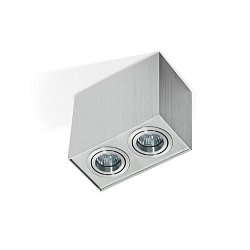 Obrázek pro produkt Stropní bodové přisazené svítidlo Azzardo Eloy 2 aluminium AZ1352 GU10 2x50W IP20 18,5cm hranaté hliníkové - AZZARDO