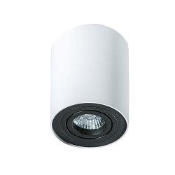 Obrázek pro produkt Stropní bodové přisazené svítidlo Azzardo Bross 1 white/black AZ1436 GU10 1x50W IP20 9,6cm bílo-černé - AZZARDO