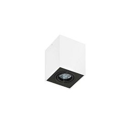 Obrázek pro produkt Stropní bodové přisazené svítidlo Azzardo Eloy 1 white/black AZ1439 GU10 1x50W IP20 9,5cm hranaté bílo-černé - AZZARDO