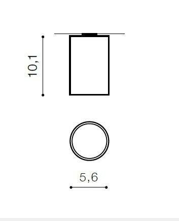 AZZ AZ1706 Mini Round (white) - AZZARDO (obrázek 3)
