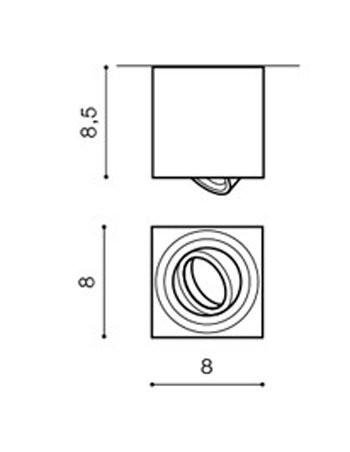 AZZ AZ1754 Mini Eloy (aluminium) - AZZARDO (obrázek 6)