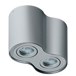 Obrázek pro produkt Stropní bodové přisazené svítidlo Azzardo Bross 2 bright grey AZ1787 GU10 2x50W IP20 17cm světle šedé - AZZARDO