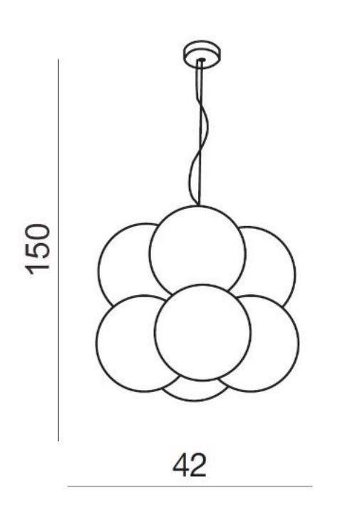 AZZ AZ2057 Aris 8 pendant (white) - AZZARDO (obrázek 3)