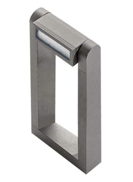 Levně AZZ AZ2129 LED Venkovní sloupkové svítidlo Azzardo Frame spike bright grey AZ2129 8W 800lm 3000K IP54 29cm světle šedé - AZZARDO
