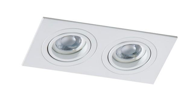 AZZ AZ2436 Stropní bodové zápustné svítidlo Caro 2 Square (white) - AZZARDO
