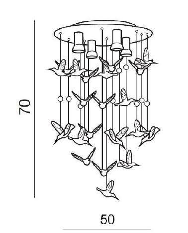 AZZ AZ2449 Birds (chrome) - AZZARDO (obrázek 5)